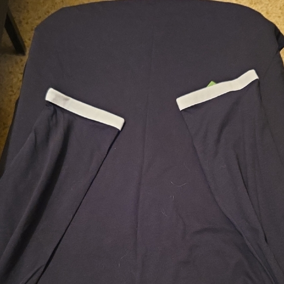 kate spade Black Nightshirt with White Trim and Slogan - Picture 5 of 5